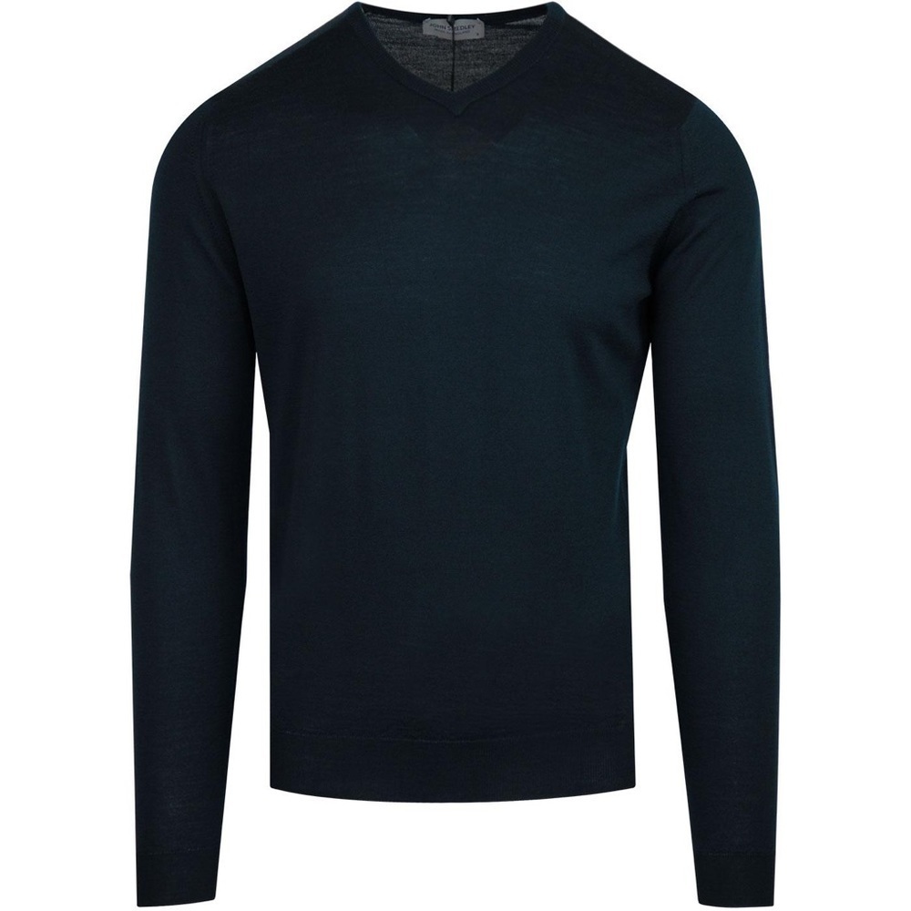 John Smedley 100% Wool V-neck Sweater Jumper size S